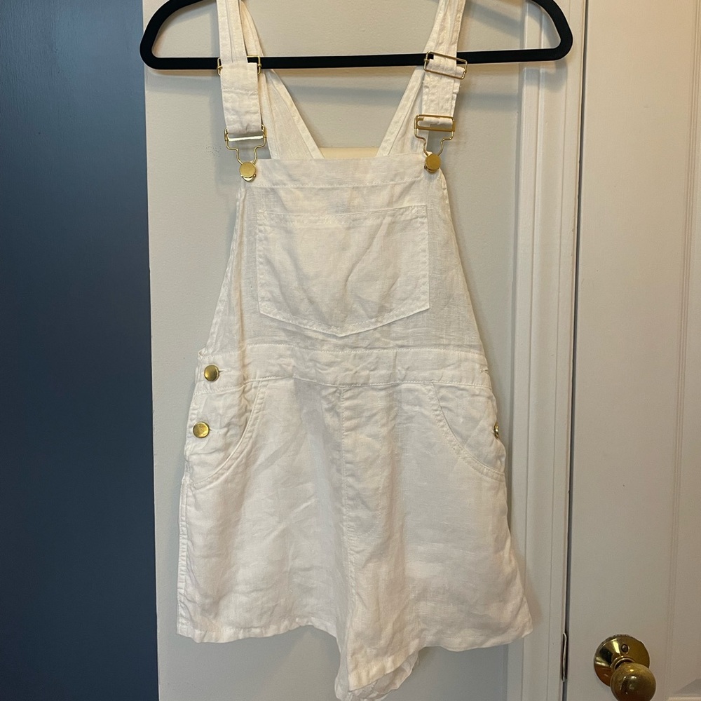 WeWoreWhat linen overalls